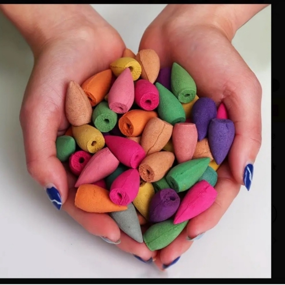 Colorful Insence Cones, Sandlewood